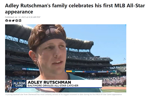 Adley Rutschman's Family Celebrates his first MLB All-star appearance