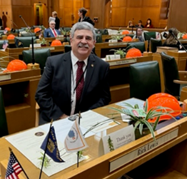 Floor desk photo of Rep. Lewis