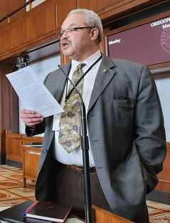 lew frederick speaking on the senate floor