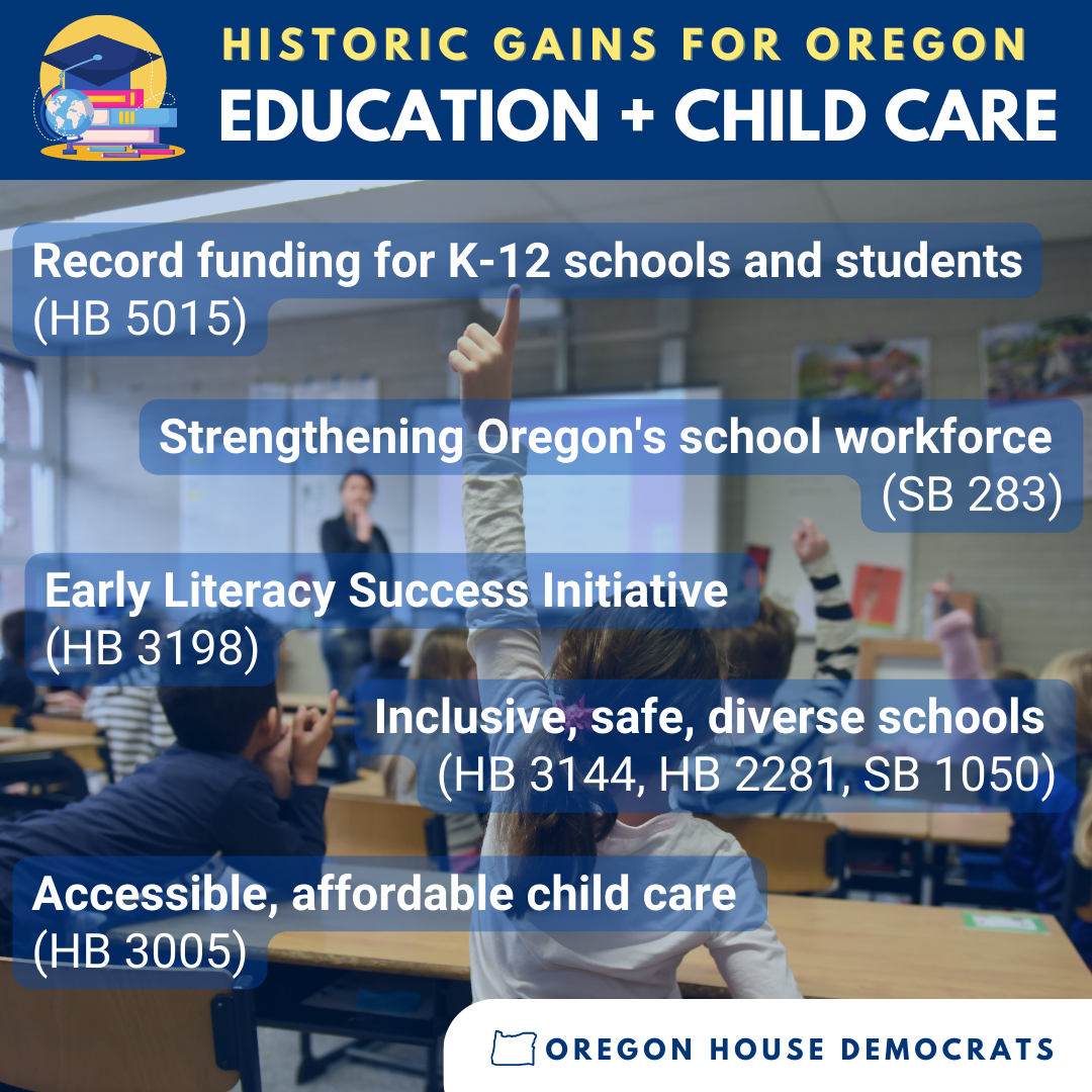 List of Education related bills signed by Governor