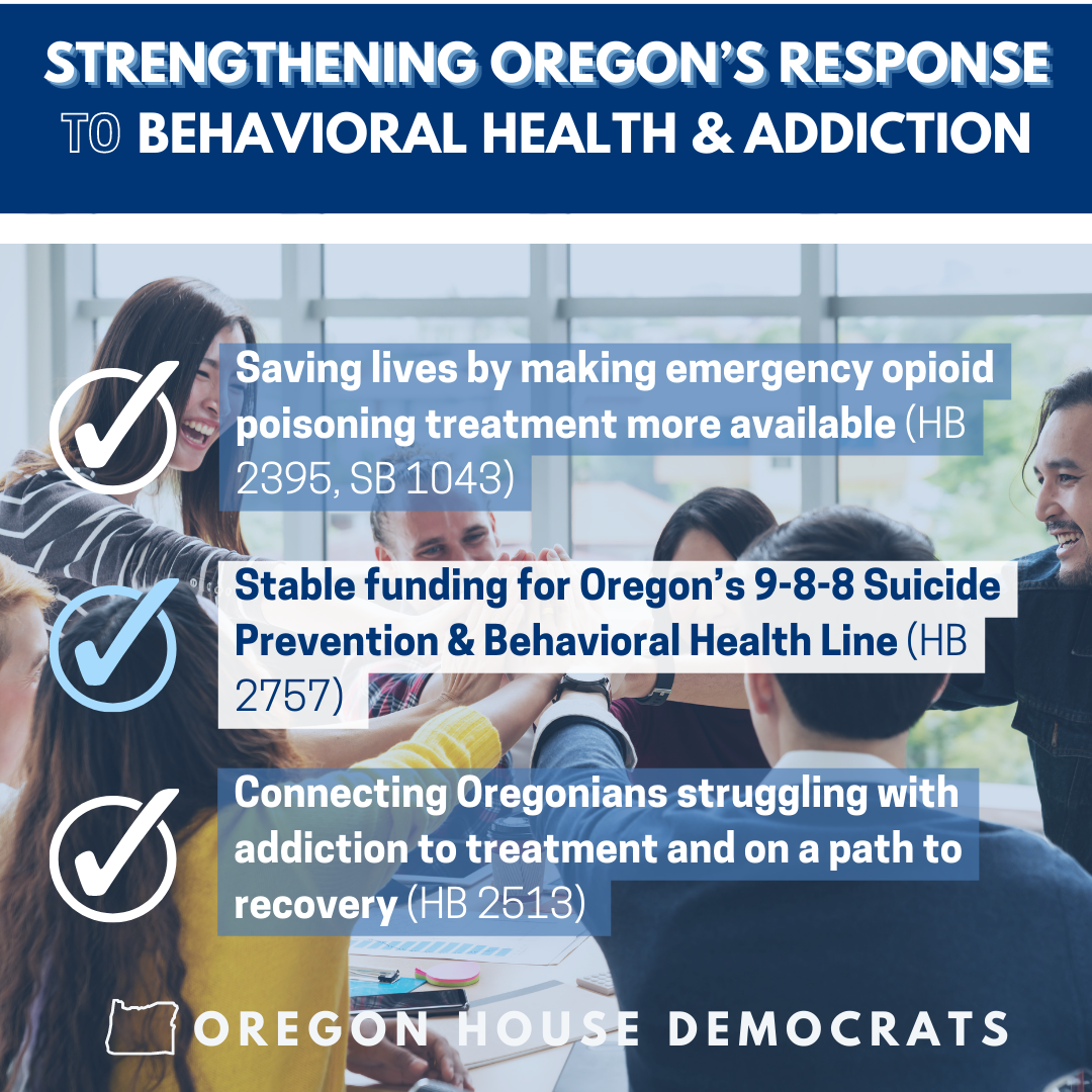 List of behavioral health legislation signed by Governor