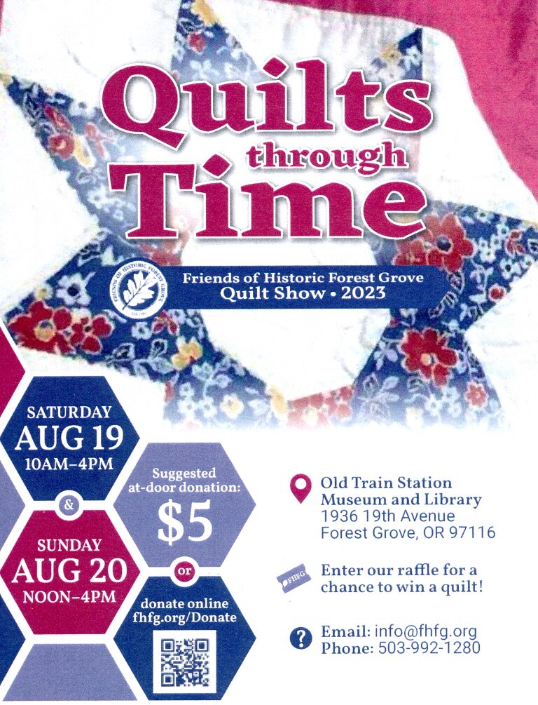 Quilts Through Time Event Flyer