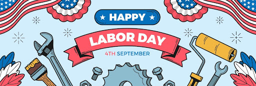 Happy Labor Day September 4th photo banner