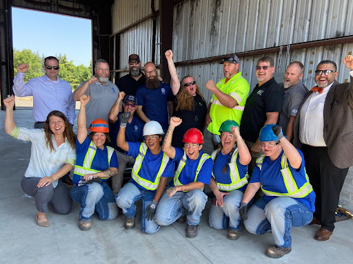 Rep. Neron with a group of workers from the Coffee Creek Correctional Facility pre-apprenticeship program