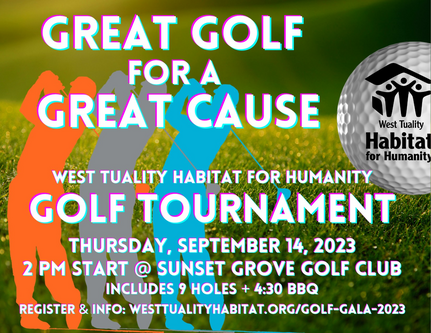 Habitat Golf Tournament flyer