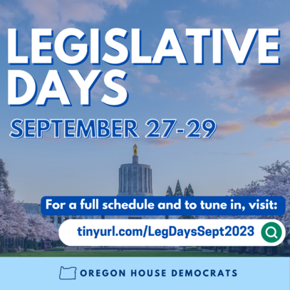 Legislative Days graphic 