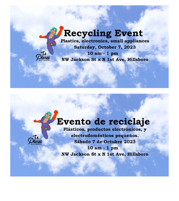 recycling flyers