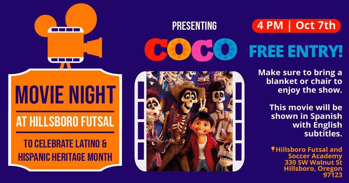 Coco movie flyer