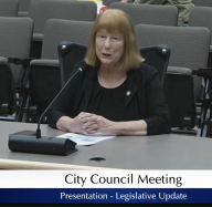 McLain at City Council meeting