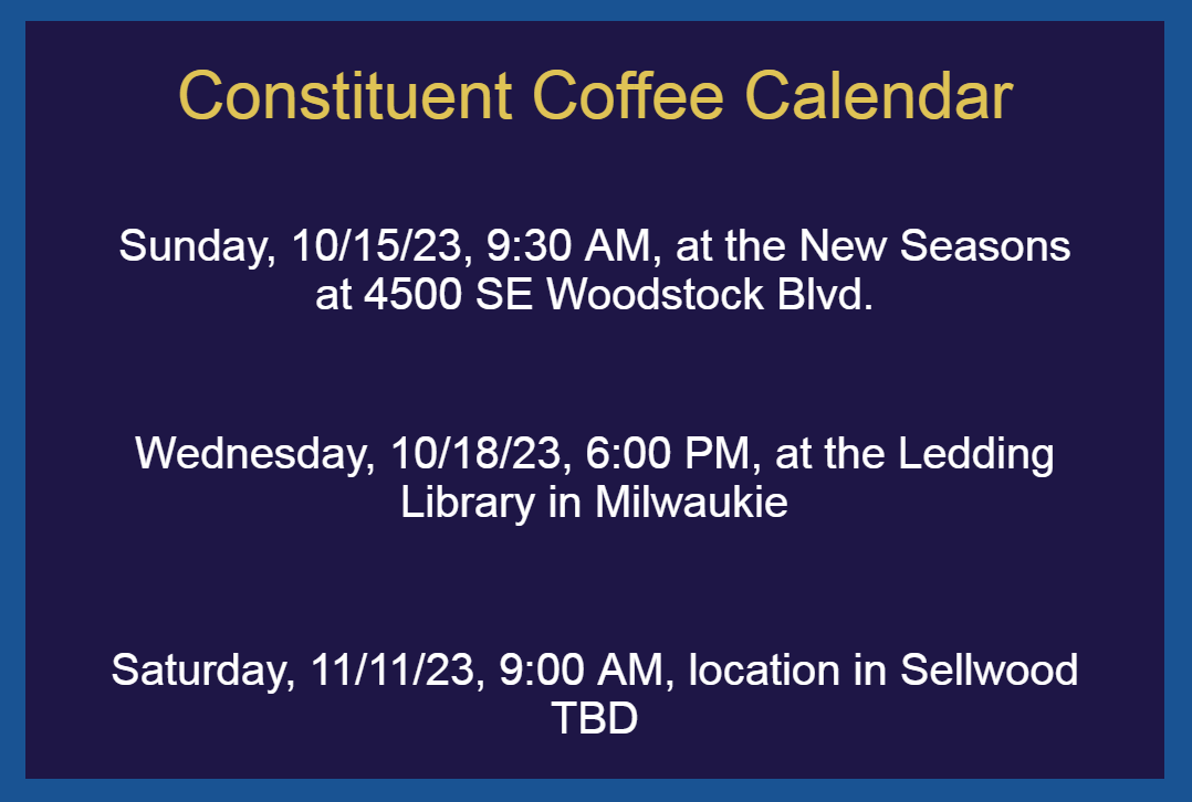 Newsletter Coffee Calendar
