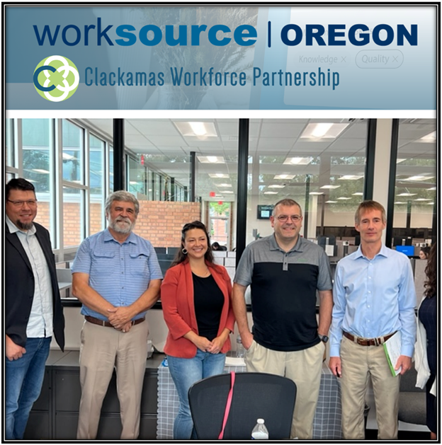 Clackamas Workforce Partnership Facility Visit