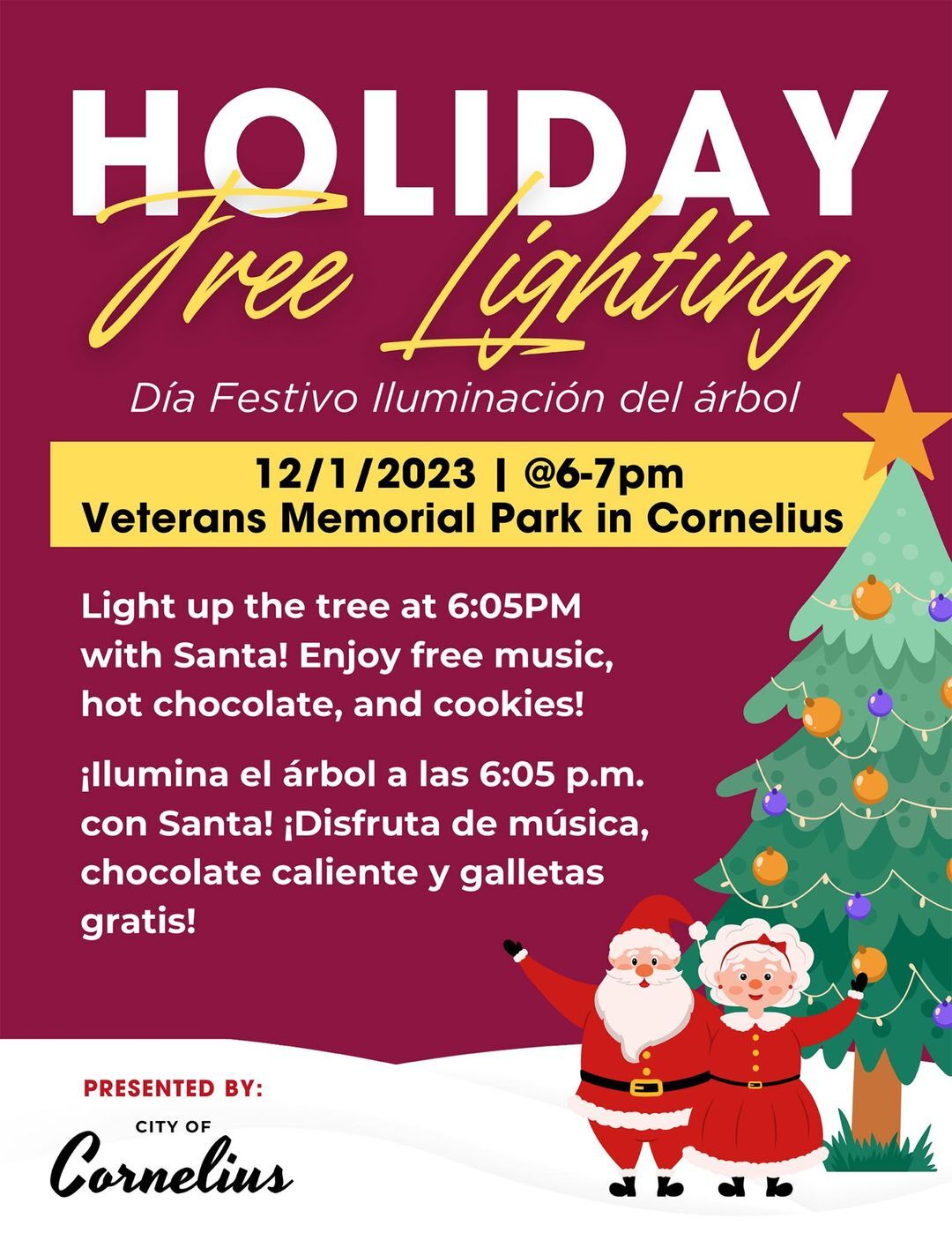 Cornelius Tree Lighting 