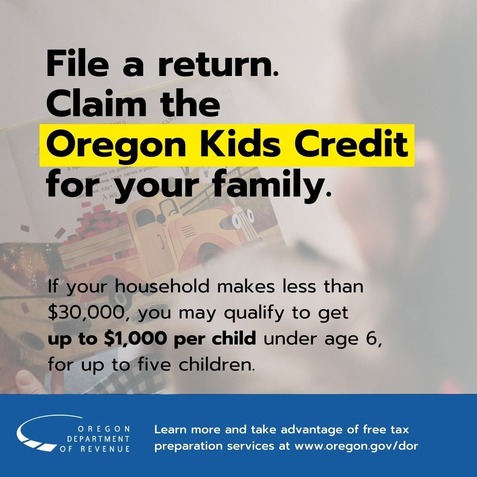Information Photo: Oregon Kids Credit