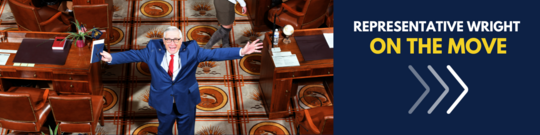 Rep. Wright on the Move