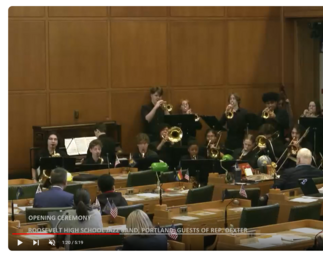 Screenshot of Jazz band YouTube