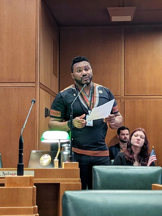 Representative Nelson speaking on the Floor