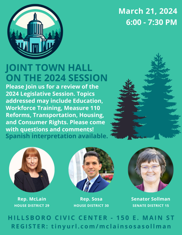 Upcoming Town Hall Flyer