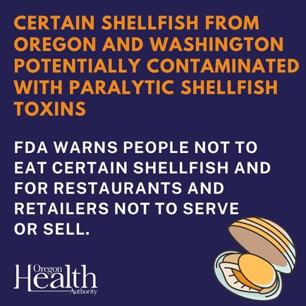 Shellfish warning from OHA