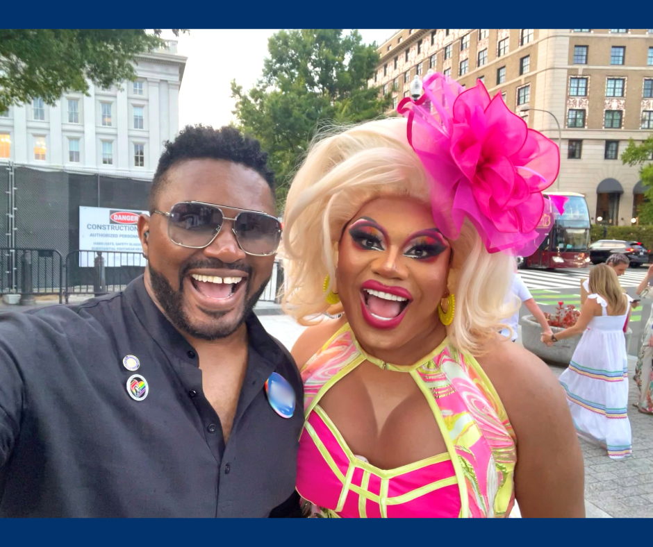 Rep Nelson with Drag Queen