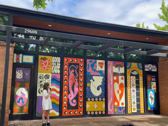 Wilsonville's PRIDE month art installation