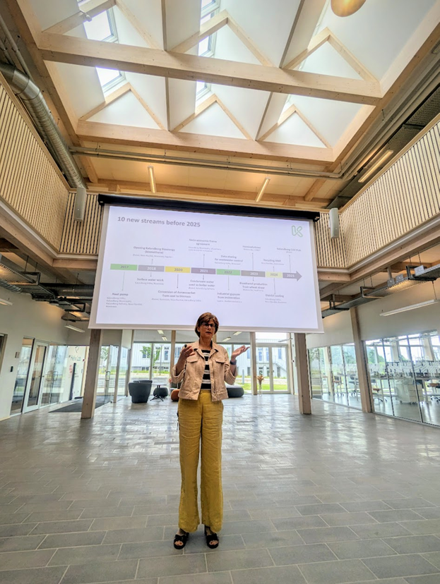 A presentation at the Helix Lab of Kalundborg Symbiosis.