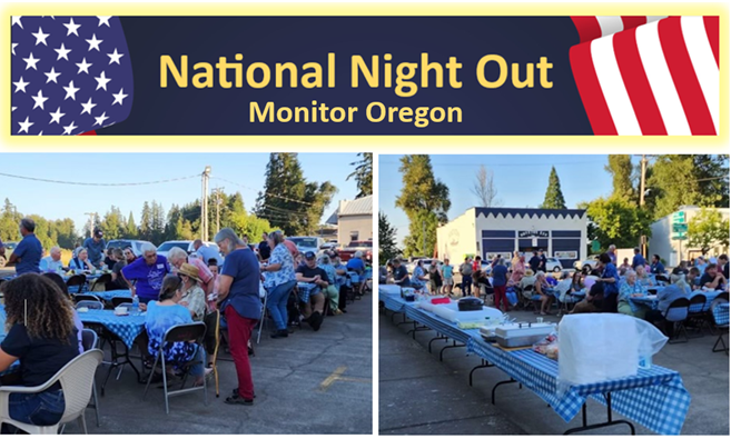 National Night Out in Monitor Oregon