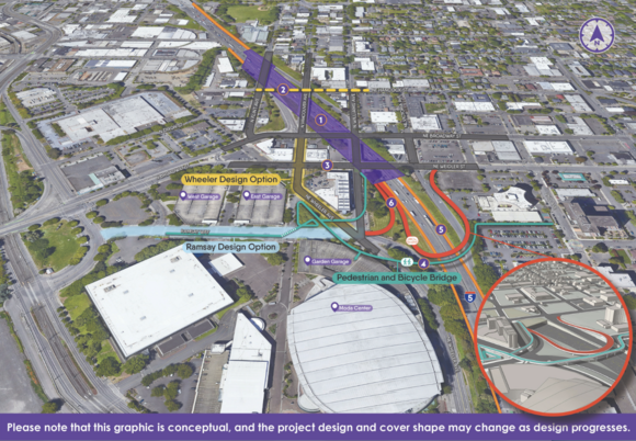 Rose Quarter Improvement Project map