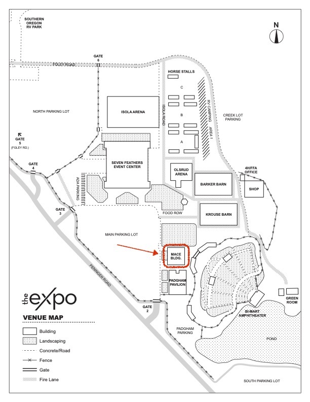 Jackson County Expo Center Map