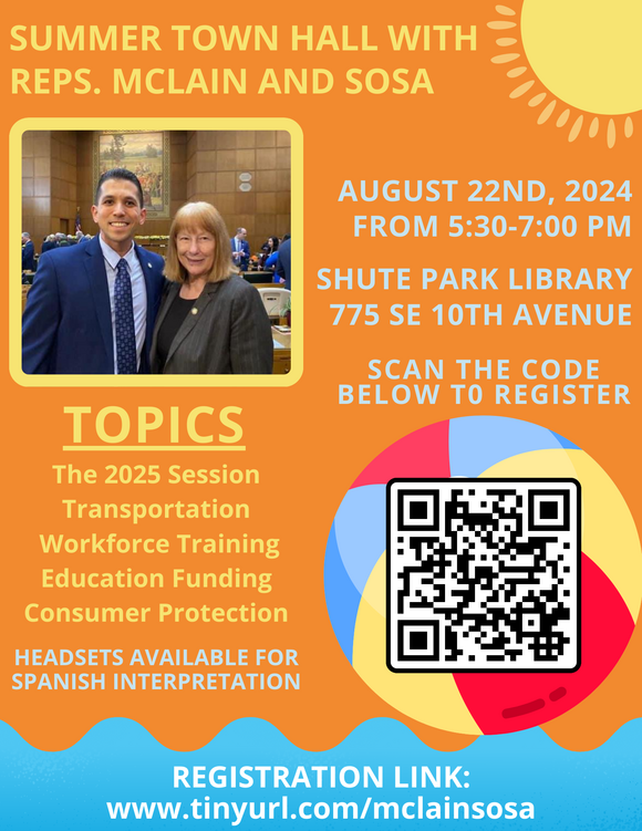 August Town Hall Flyer
