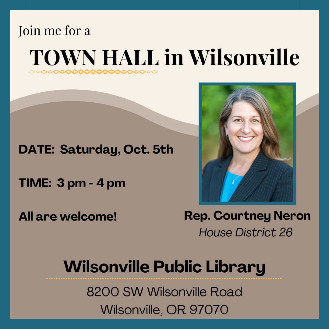 Graphic with Town Hall Information