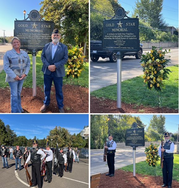 Gold Star Memorial Sign Dedication – Dallas, Oregon