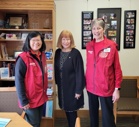 AARP members with Rep. McLain
