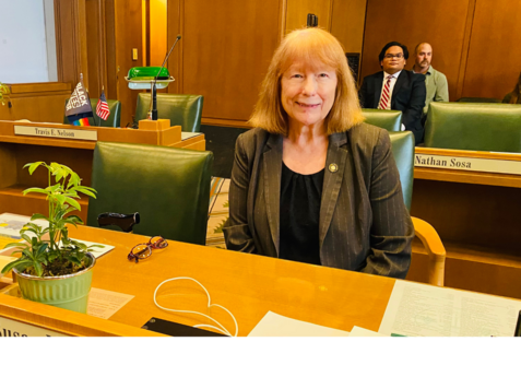 Rep. McLain at the swearing-in ceremony