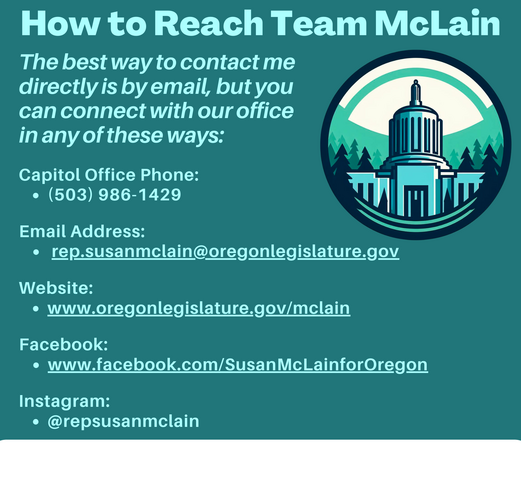 Team McLain contact information