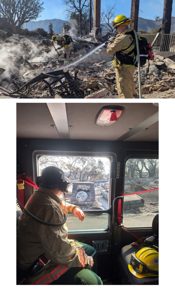 Firefighters in Southern California