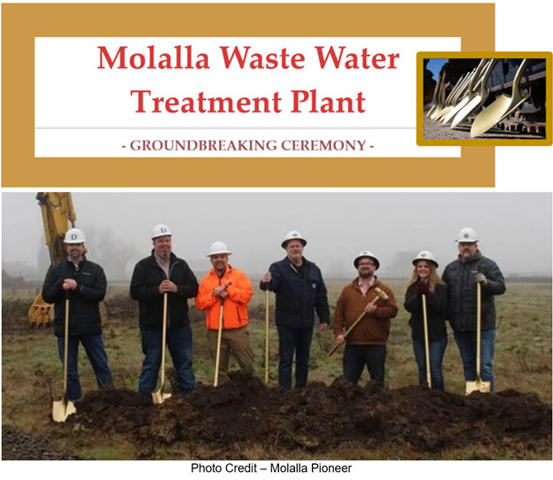 Molalla Waste Water Treatment Plant Groundbreaking
