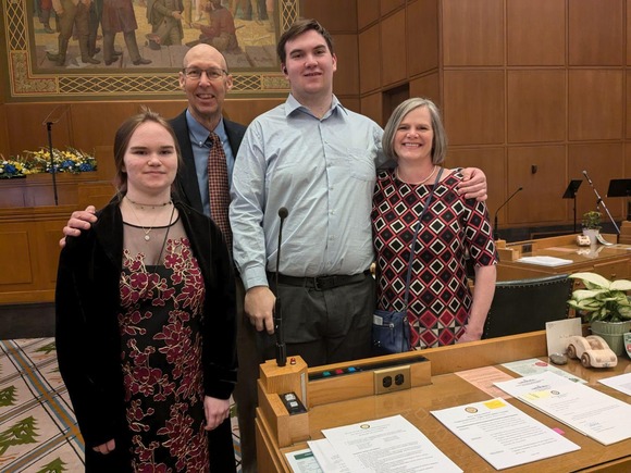 McDonald Family at the Representative's Swearing In Ceremony