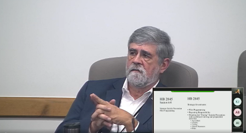 EGV Rep. Lewis talking photo