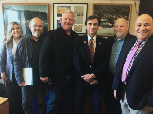 Rep. Boice, Jim Kolen, and Visitors
