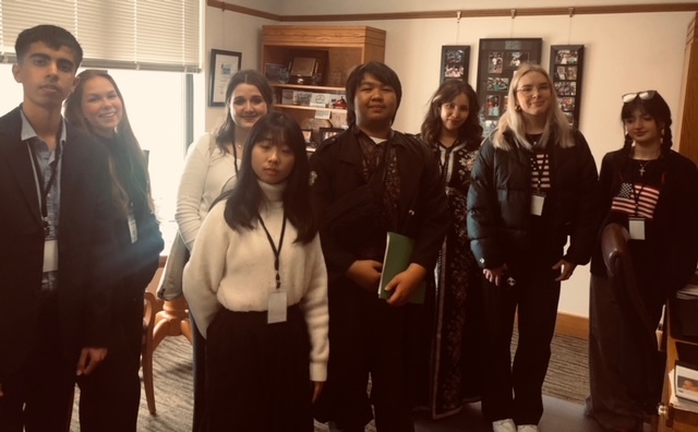 Exchange students at Capitol 