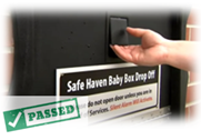 Newborn Safe Haven Drop Off Devices