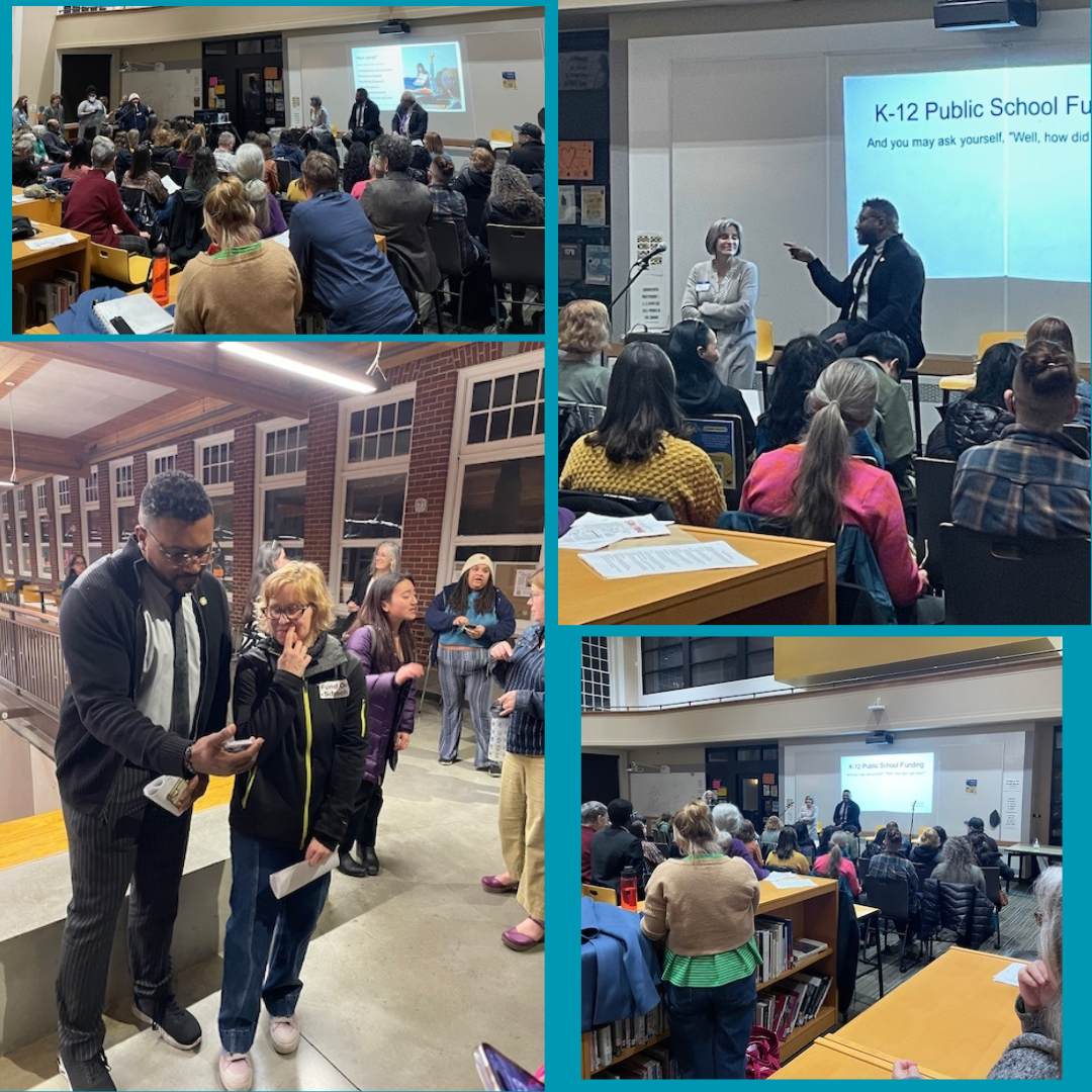 Re Nelson phot collage at forum with Sen. Reynolds, and Sen. Frederick 