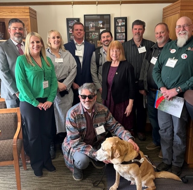 Oregon Trucking Association with Rep. McLain