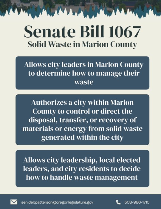 Senate Bill 1067 Solid Waste in Marion County
