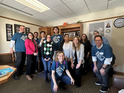 PCC advocates with Team McLain staff Grace and Khushi