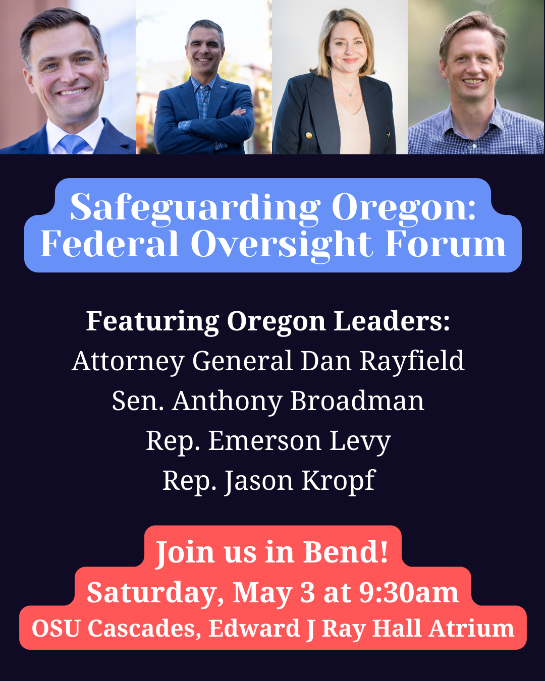 Bend Town Hall with Dan Rayfield 