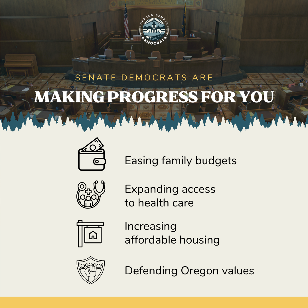 Midsession Agenda From Senate Democrats Graphic