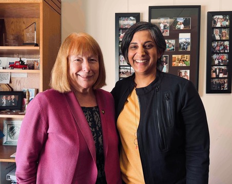 Rep. McLain and Pooja Bhatt