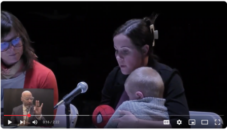 Amanda Bain testifying at Ways and Means hearing