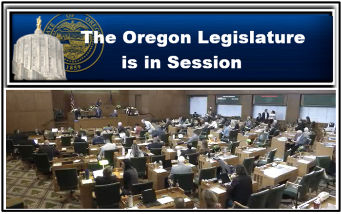The Oregon Legislature is in Session